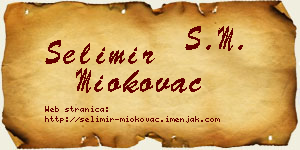 Selimir Miokovac vizit kartica